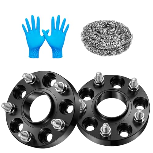 SYKRSS 5x114.3mm to 5x120mm Wheel Spacers 1inch Compatible with Acura MDX RL ILX RDX TLX TSX 64.1mm Center Bore & 5 Lug Forged M12x1.5 Wheel Adapters Compatible with Honda Civic CR-V CR-Z HR-V 2PCS