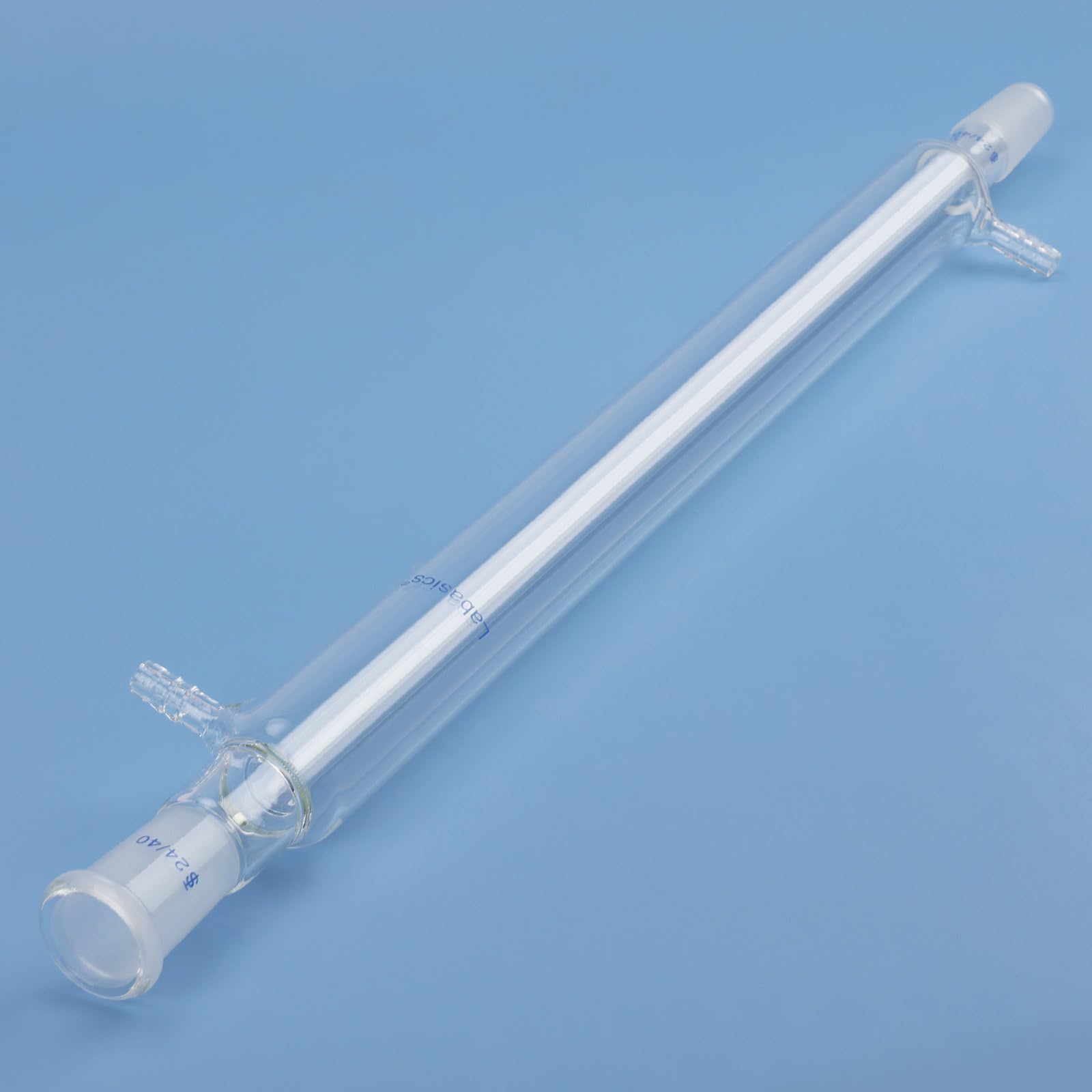Labasics Borosilicate Verre Condenseur Liebig avec 24/40 Joint et 400mm Veste Longueur, Laboratoire Condenseur en Verre Glass Condenser