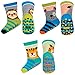 soxo Chaussettes Bébé Antidérapantes Colorées Animaux 19-21EU, Set 2