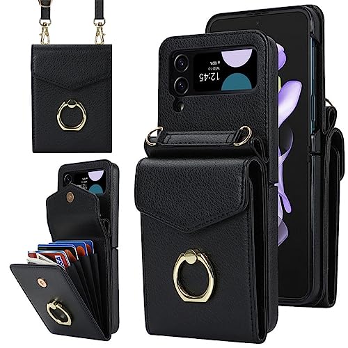 Organ Card Holder Galaxy Z Flip3 avec cordon et support bague intégré