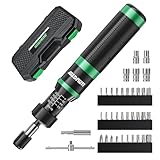 Torque Screwdriver,8-70 in.lb(1/4' Drive) Inch Pound Torque Wrench with S2 Steel Bits & Case - torque screwdriver for gunsmithing.