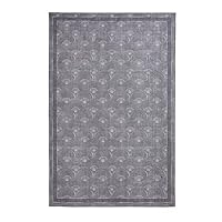 Think Rugs Catherine Lansfield Deco Peacock Washable Rug, Grey