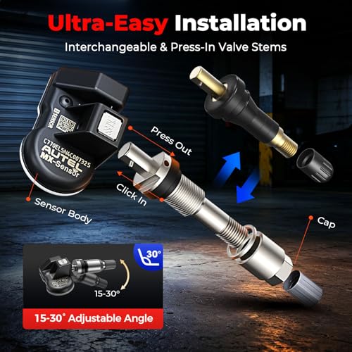 Image of Autel TPMS Sensors, MX-Sensor 315+433MHz, Universal Tire Pressure Sensor