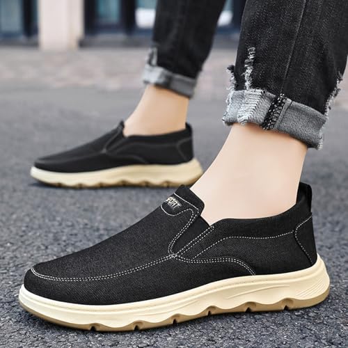 Men's Casual Slip On Espadrilles Shoes Comfortable Lightweight Flat Rubber Sole Loafers for Walking Travel Beach3
