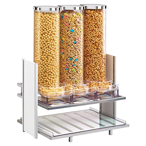 Eco Modern Collection by CAL-MIL – 18.25W x 13.25D x 24.5H, 2.7 liters, Acrylic, Silver/White, Model 1499-15