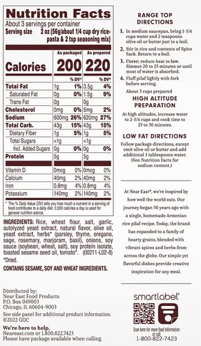 Miniatura 3 de Near East Pilaf de ajo y hierbas 63 oz