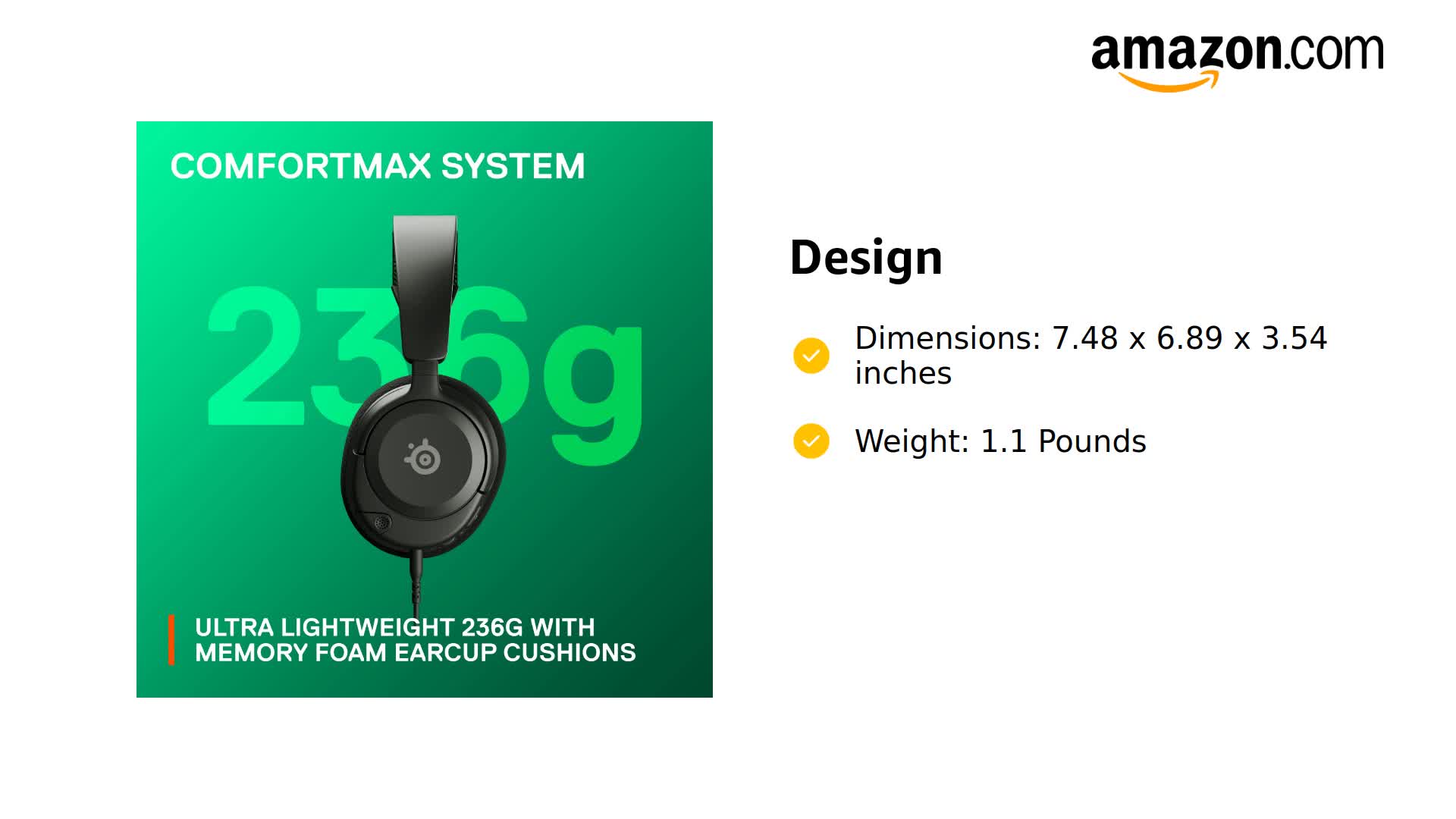 Amazon.com: SteelSeries Arctis Nova 1X Gaming Headset - Signature
