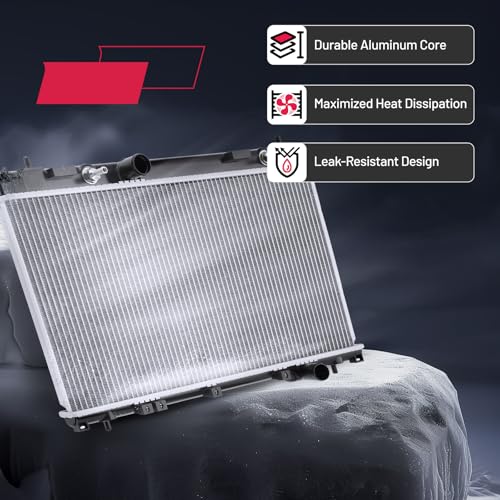 Image of BDFHYK 2362 Aluminum Radiator for Dodge Neon, SX 2.0 2000-2005, AT
