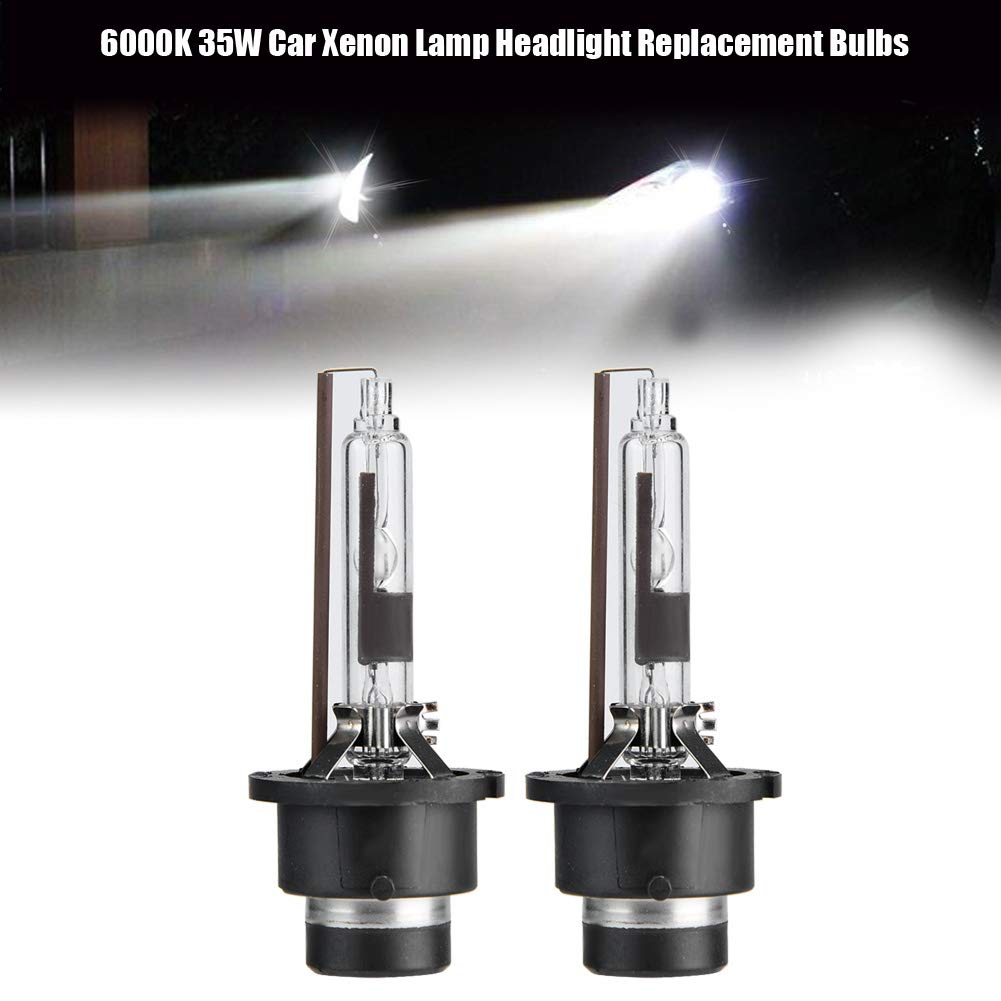 Aramox D2R Xenon Headlight, 6000K 35W Bombillas de repuesto para faros delanteros de l¨¢mpara de xen¨®n para coche (2 piezas)