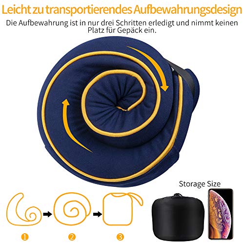 Yarrashop Reiskussen, nekkussen, slapen, 360 graden ondersteunende functie, traagschuim 2020, nieuwe stof, ergonomisch… - Image 6