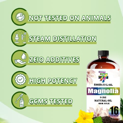 Image of Magnolia Essential Oil for Diffuser Massage Candle Magnolia Oil 16oz