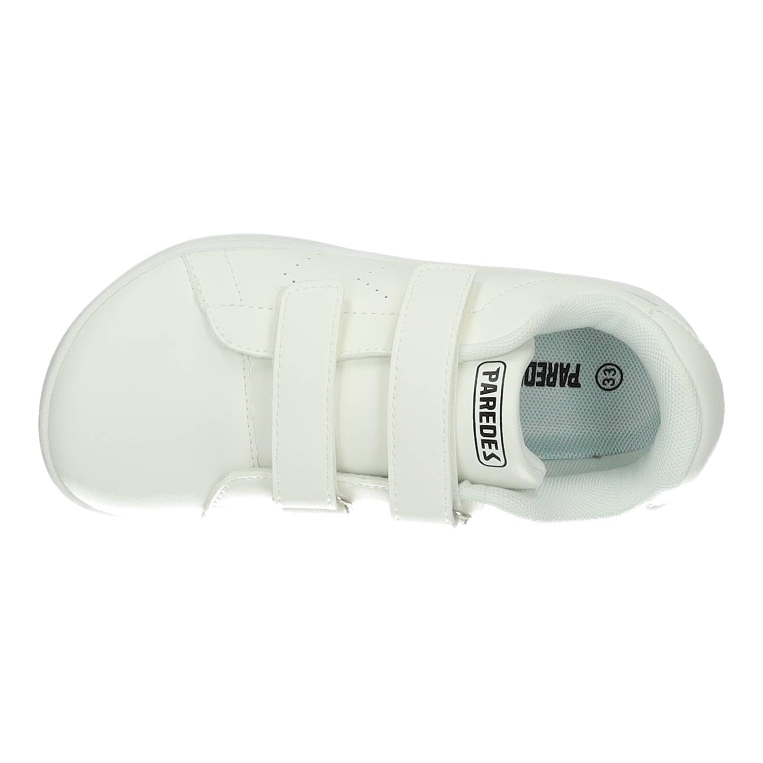 Paredes DC26710 Zapatillas Barefoot DC26710 niño, Paredes Blancas con Cinta Adhesiva y Suela Flexible y Ligera NIÑO Deportivos