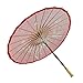 Quasimoon Patterned Paper Parasol Umbrellas by PaperLanternStore (32 Inch, Red Cherry Blossom)