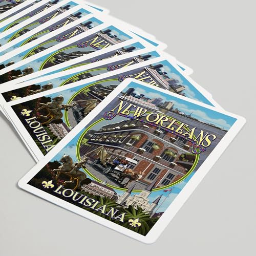 Mazo de cartas Poker New Orleans Louisiana 52 piezas miniatura 5