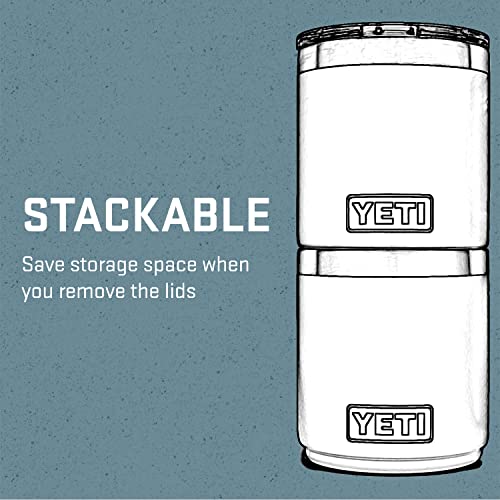 Yeti Rambler 10 Oz Stackable Lowball 2.0, Vacuum Insulated, Stainless Steel With Magslider Lid, White #TOP5