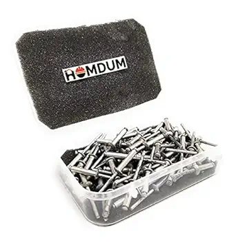 Homdum Aluminium Blind Rivet - Metal POP Rivets for Riveting Gun/Riveter machine Pack of 100 Pieces. (4.8 x 20)