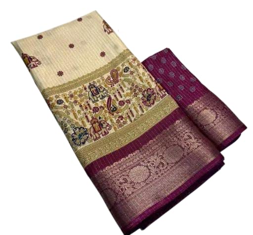 SHIRODHARI DOLA SILK FANCY SAREE WITH UNSTITCHED BLOUSE (DEEPTI)-picture-46