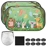 2 Stück Sonnenschutz Auto Baby mit UV Schutz, 51x31cm Sonnenblende Auto Kinder mit...