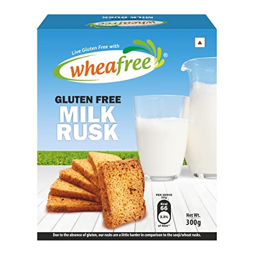 Image of Wheafree Gluten Free Milk Rusk - Non-Veg (Pack of 2 x 300g Each) | Tasty, Crunchy and Crispy | Best Tea Time Snacks | No Maida