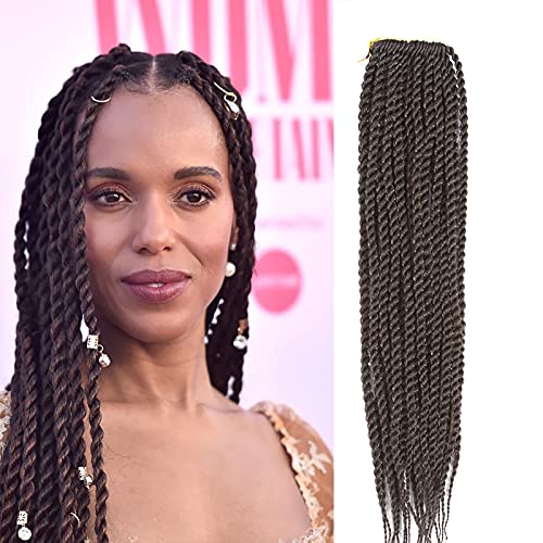 Senegalese Twist Crochet Hair Pre Looped Crochet Braids Befunny 8Packs 18 In Small Chestnut Crochet Twists Braiding Hair Senegalese Twist Hair Style For Black Women 20strands/pack(18", 4#)