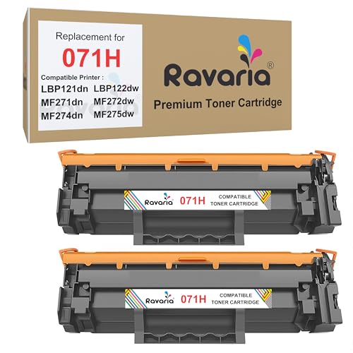 Image of CRG 071H Compatible Toner Cartridge for Canon LBP121dn LBP122dw MF271dn MF272dw MF274dn MF275dw Printer (CRG 071H Toner Pack of 2 (High Yield))