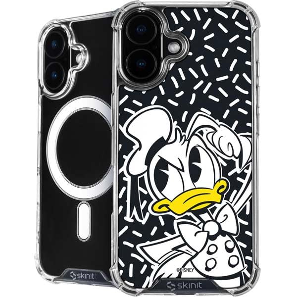 Skinit Phone Case Compatible with MagSafe iPhone 16 - Officially Licensed Disney Friends Donald Duck Thinking Design