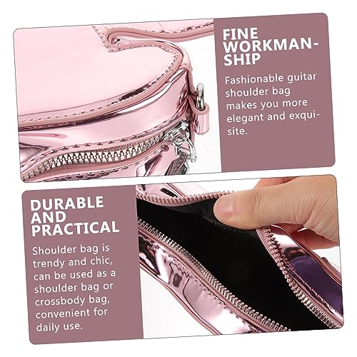 Sac guitare rose pour vos soirées branchées le messager crossbody chic de SOIMISS