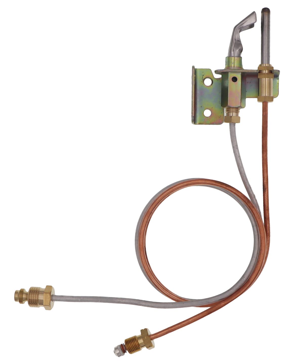 MCAMPAS Pilot Burner Assembly For Water Heater - Includes Thermocouple, Tubing & Spark Ignitor, Compatible With Propane & Natural Gas - View #11