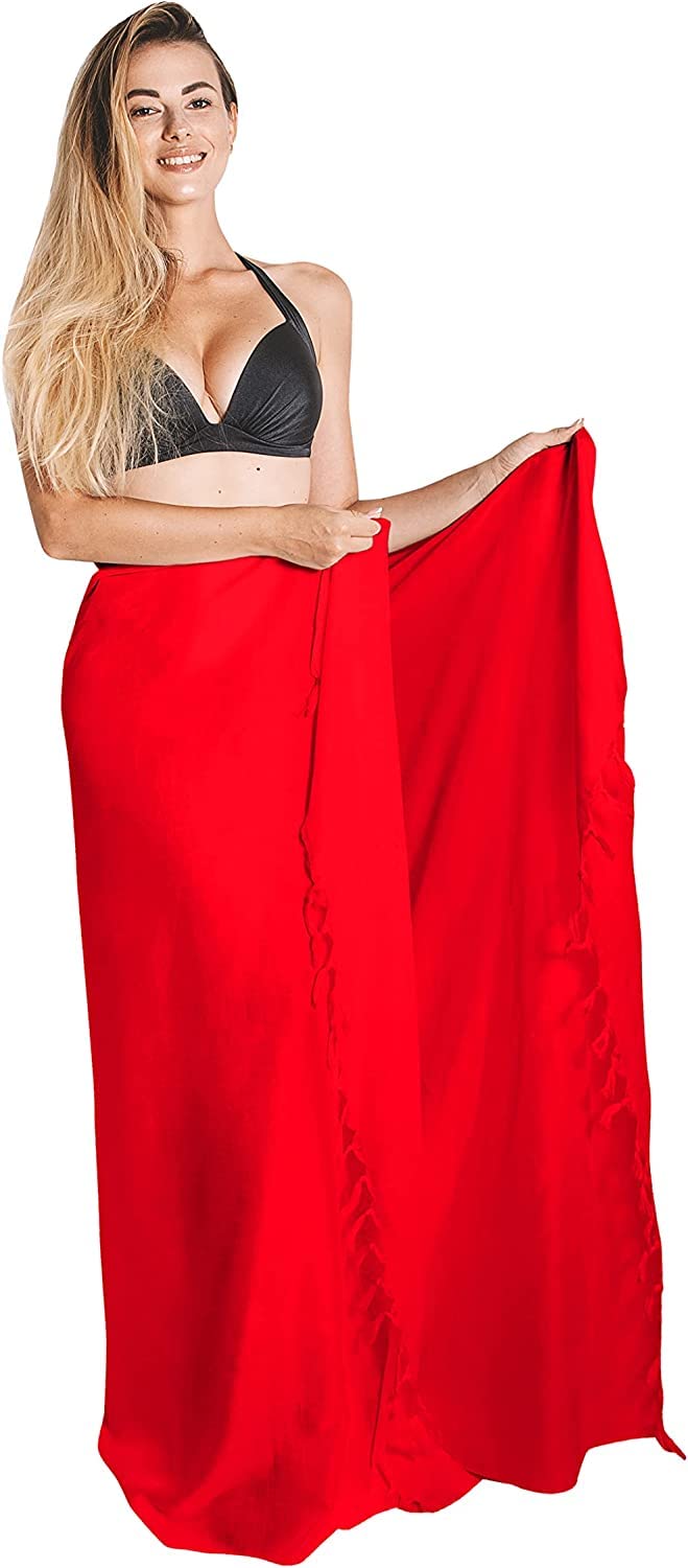 MeeQeeMeeQee Mujeres Pareos De Playa Sarongs Bufanda Mujer Chal Multifuncional con Sexy Borla Traje De Baño Falda Vestido Bikini para Mujeres