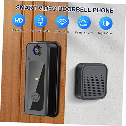 UKCOCO 4 Pcs Campainha Câmera Sem Fio Para Casa Câmera Wi-fi Sem Fio Plástico Wifi Visão Noturna