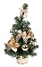 Clever Creations Mini Artificial Christmas Tree with Gold Bows Best Choice Christmas Decoration for Table and Desk Tops | Small 16" Tall Christmas Pine Tree Perfect for Your Home or Office