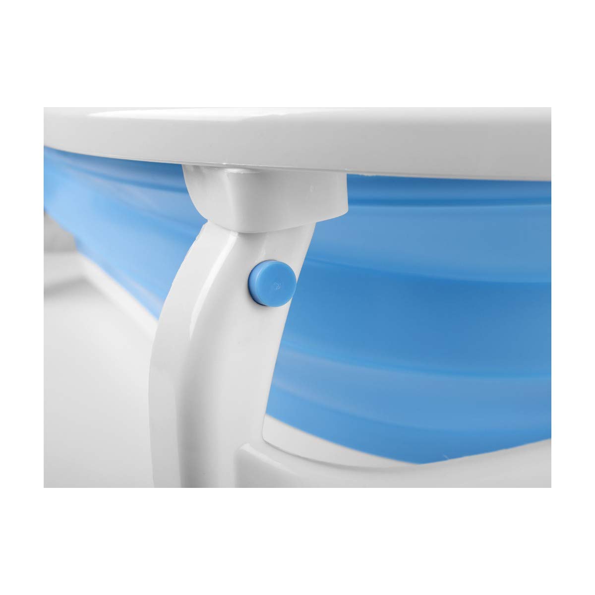 Vasca da bagno per bambini, pieghevole, colore: blu