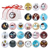 💌【Compre con Confianza】Si tiene alguna pregunta sobre nuestros botones de botones de calendarios de adviento reutilizables, comuníquese con nosotros de inmediato, le reembolsaremos o reemplazaremos. Más 24 bolsas y pegatinas para el calendario de Adviento, 24 cajas y pegatinas para el calendario de Adviento, 24 pegatinas para etiquetas de regalo para el calendario de Adviento, accesorios para suministros de decoración navideña, visite la tienda de DPKOW.