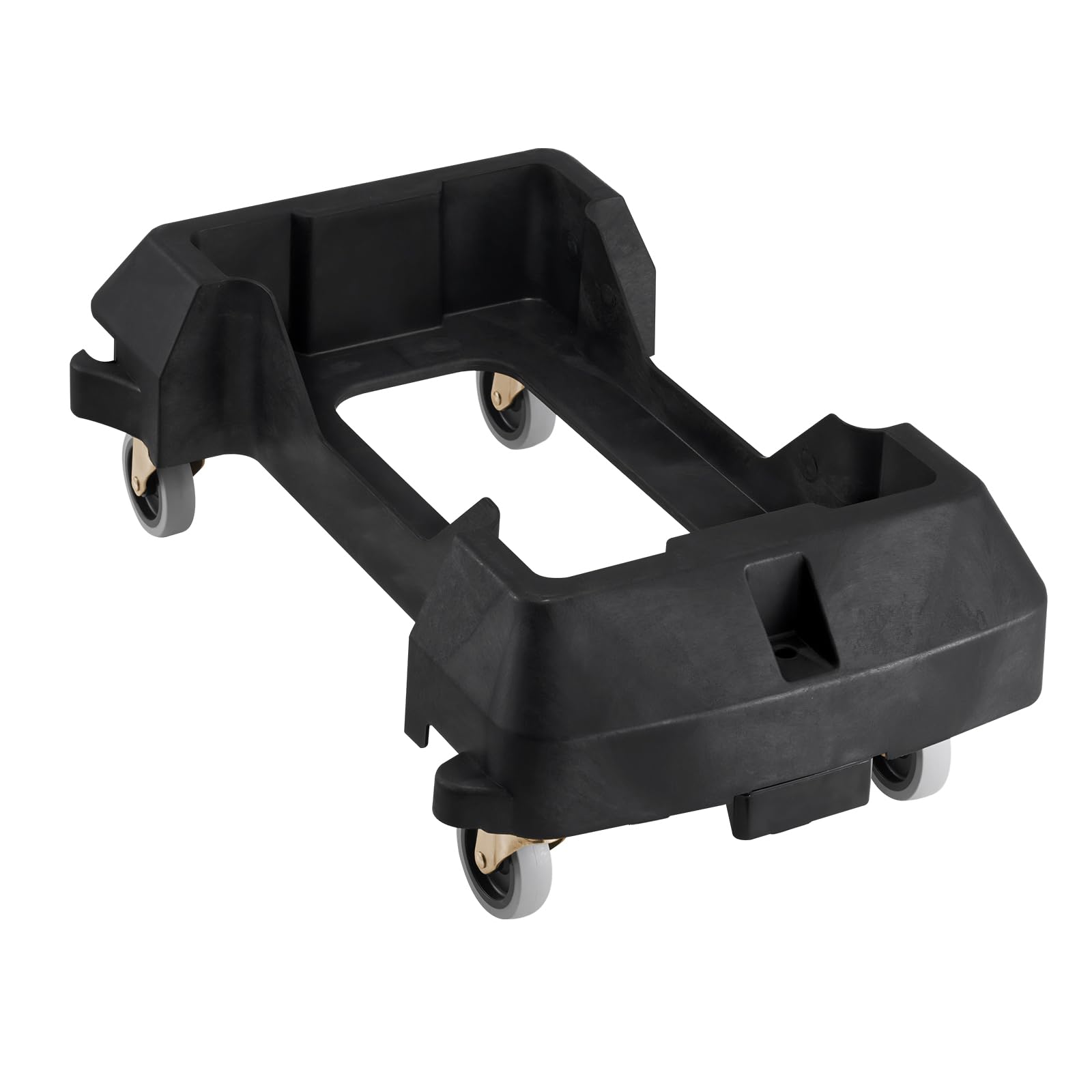 VEVOR Plataforma Rodante para Contenedores de Basura, Base Rodante Delgada para Contenedores de Basura con 4 Ruedas Bloqueables, Capacidad de Peso de 90,1 kg, Carrito Rodante Multiuso, Negro