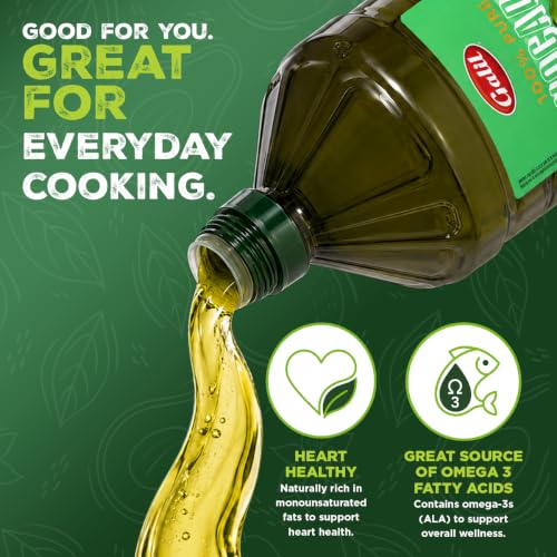 Image of Galil 100% Pure Avocado Oil - High Smoke Point 500F Non-GMO, Vegan, Halal Certified - Perfect for Cooking, Baking, Sauteing, Dressings & Marinades, Rich in Healthy Fats - 2 Liter Bottle