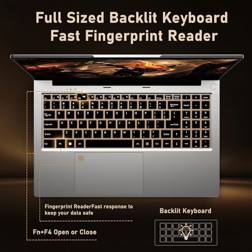 Image of FUNYET Gaming Laptop,Window 11 Pro Laptop Computer, 15.6 Inch Lap Top PC 2026, AMD Ryzen 7 6800H Processor,24GB DDR5 RAM 1TB SSD, FHD Display,WiFi 5,BT5.0,Backlit Keyboard,Office 365 for Business,Work