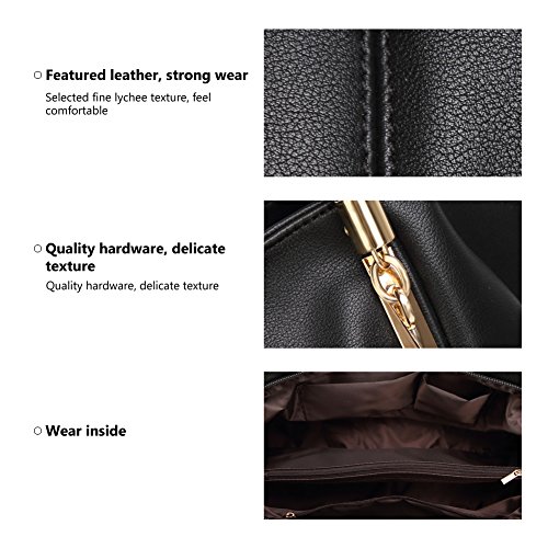 Forestfish Pu Leather Ladies Satchel Tote Bag Shoulder Bags Handbags For Women, Gold #TOP5