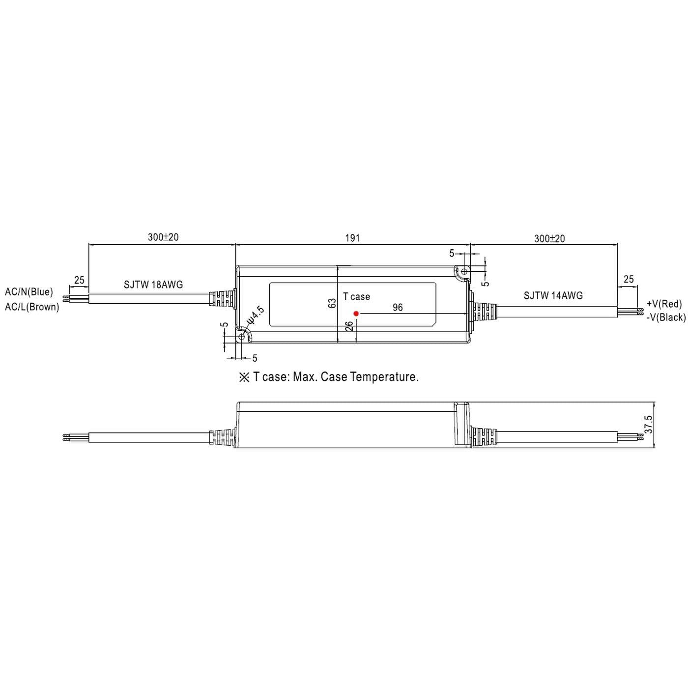 LED Alimentazione 151W 24V 6,3A ; MeanWell, LPV-150-24