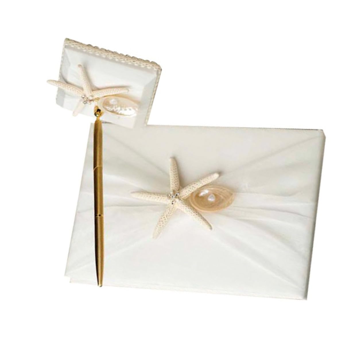 Livre d'or style plage iplusmile avec stylo pour sublimer votre mariage en bord de mer