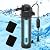 AquaMiracle Aquarium Filter Fish Tank Filters Green Water Cleaning Filter Pump with Timer, Dual Mode (Aeration/Rainfall) for 40-120 Gallon Aquariums, Flow Rate and Direction Adjustable