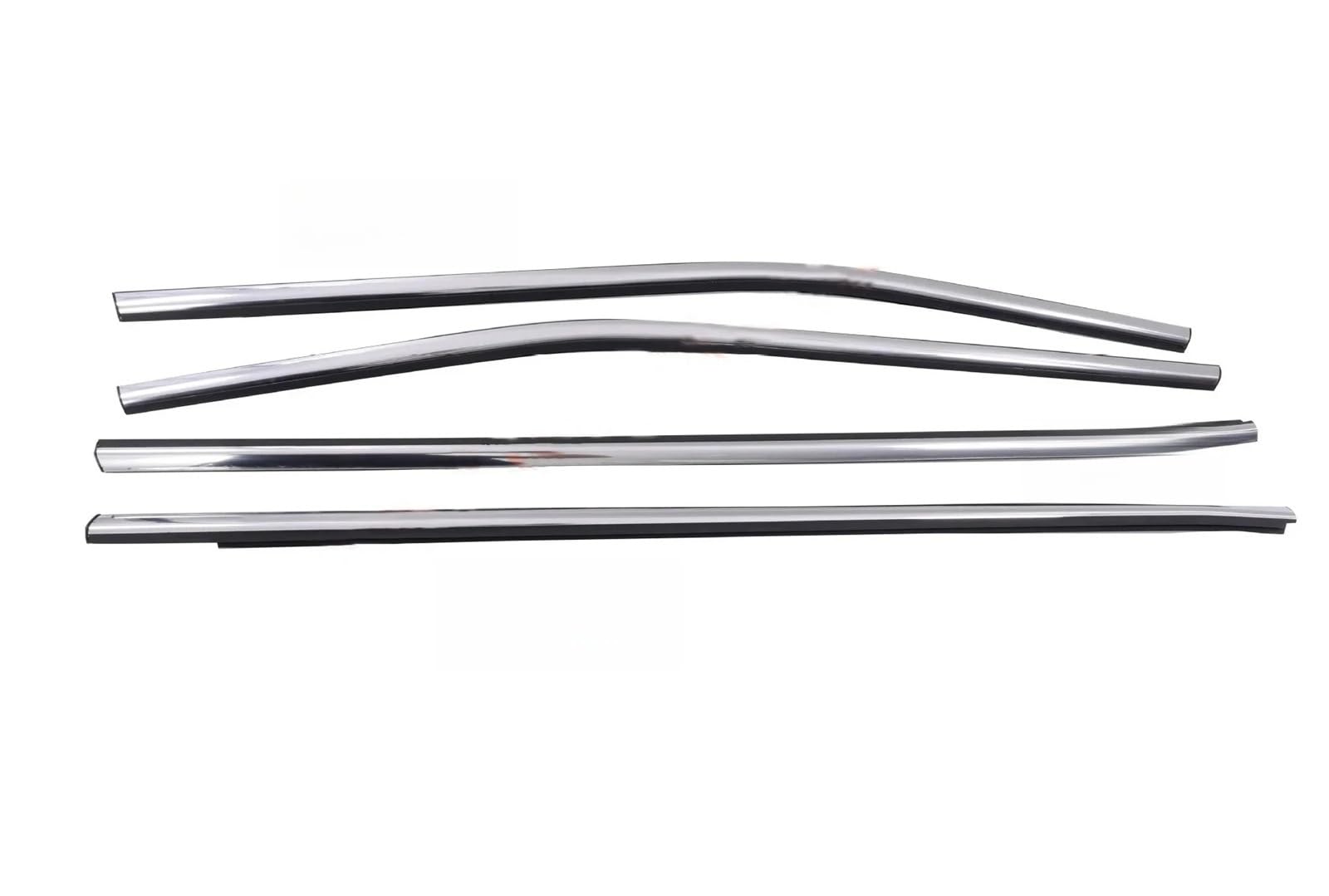 Nhabxgds One Color Fit For Qashqai 2015-2020 Weatherstrip Glass Outer J11 80821-Df30a 4 Pcs Chrome Outside Window Glass Rubber