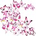 Ewong Butterfly Wall Decals for Living Room, 36PCS 3D Butterflies Home Decor, Wall Sticker for Girls Room Kids Bedroom Bathroom Baby Nursery Decoration - Pink