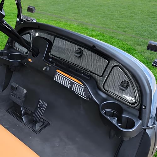 Shu-Ran Golf Cart Dashboard Compatible with 2008.5-Up Club Car Precedent Tempo Onward Golf Cart Precedent Dash Kit with Storage Compartments Carbon Fiber Dash