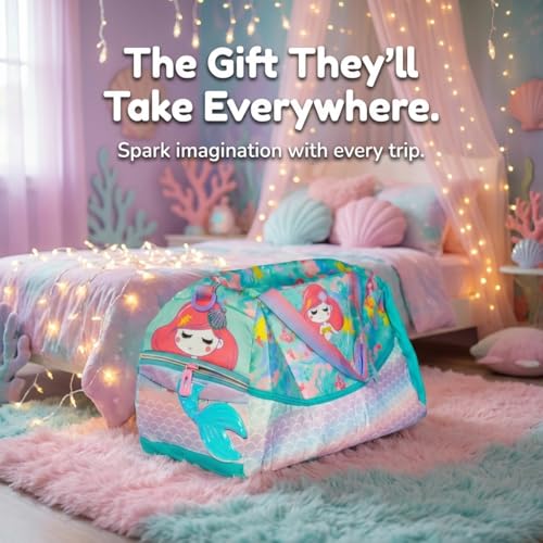 Image of Kids 3D Print Duffel Bag- Mermaid