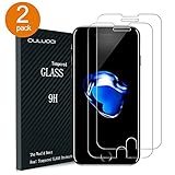 iPhone 7 Plus Screen Protector, OULUOQI 2 Pack Premium Tempered Glass Screen Protector for Apple iPhone 7 Plus & iPhone 6/6s Plus 5.5inch (For iPhone 7 Plus 5.5inch)