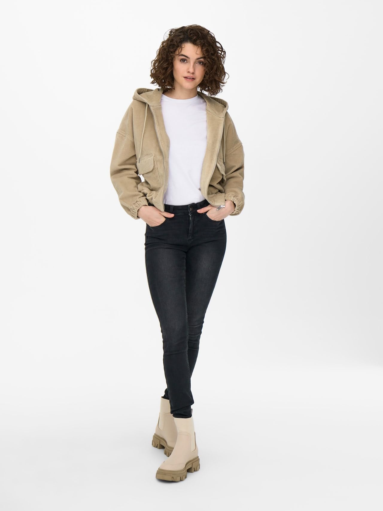 Only Cordjacke ONLKENZIE L/S CORD JACKET PNT NOOS Baumwollmischung – Bild 3