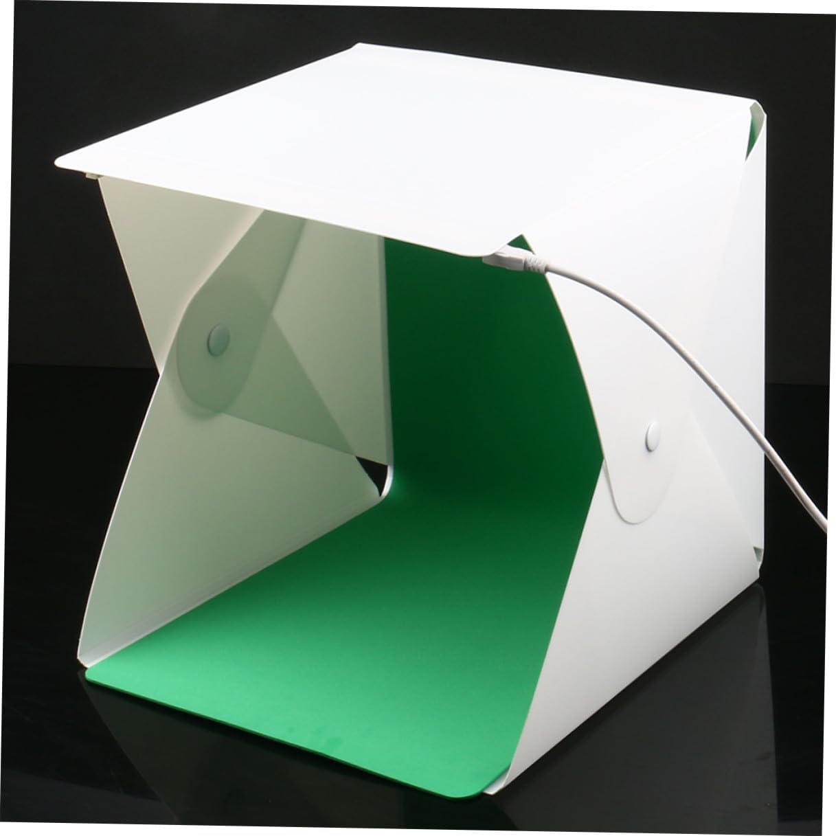 KALLORY Mini Portable LED Photo Light Box Tent 20cm Small Photography Softbox with 2-Color Backgrounds for Jewelry and Product Shooting
