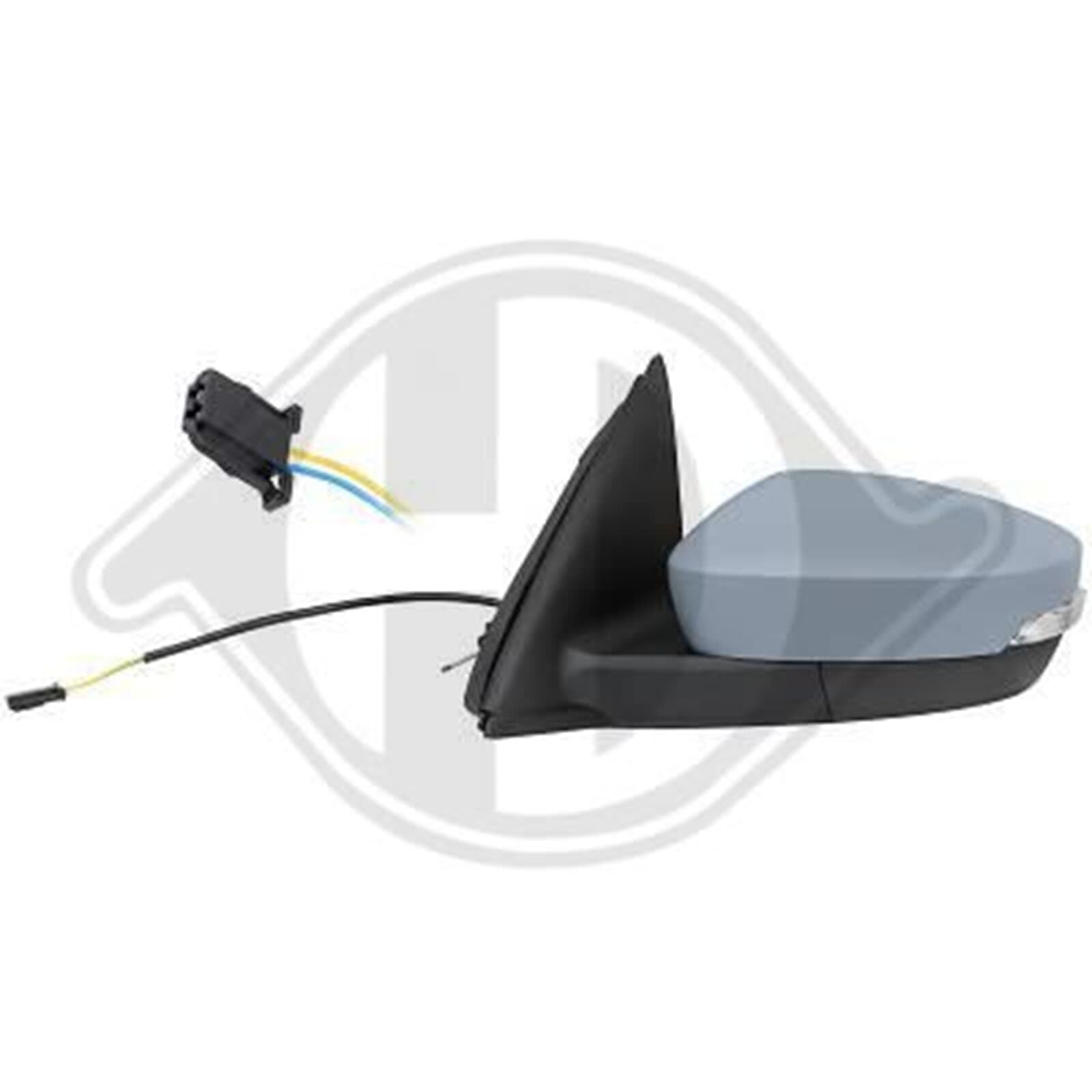 DIEDERICHS 7807025 Espejo retrovisor Ajuste por cable convexo izquierda Compatible con SKODA FABIA Ranchera familiar NJ5 FABIA NJ3