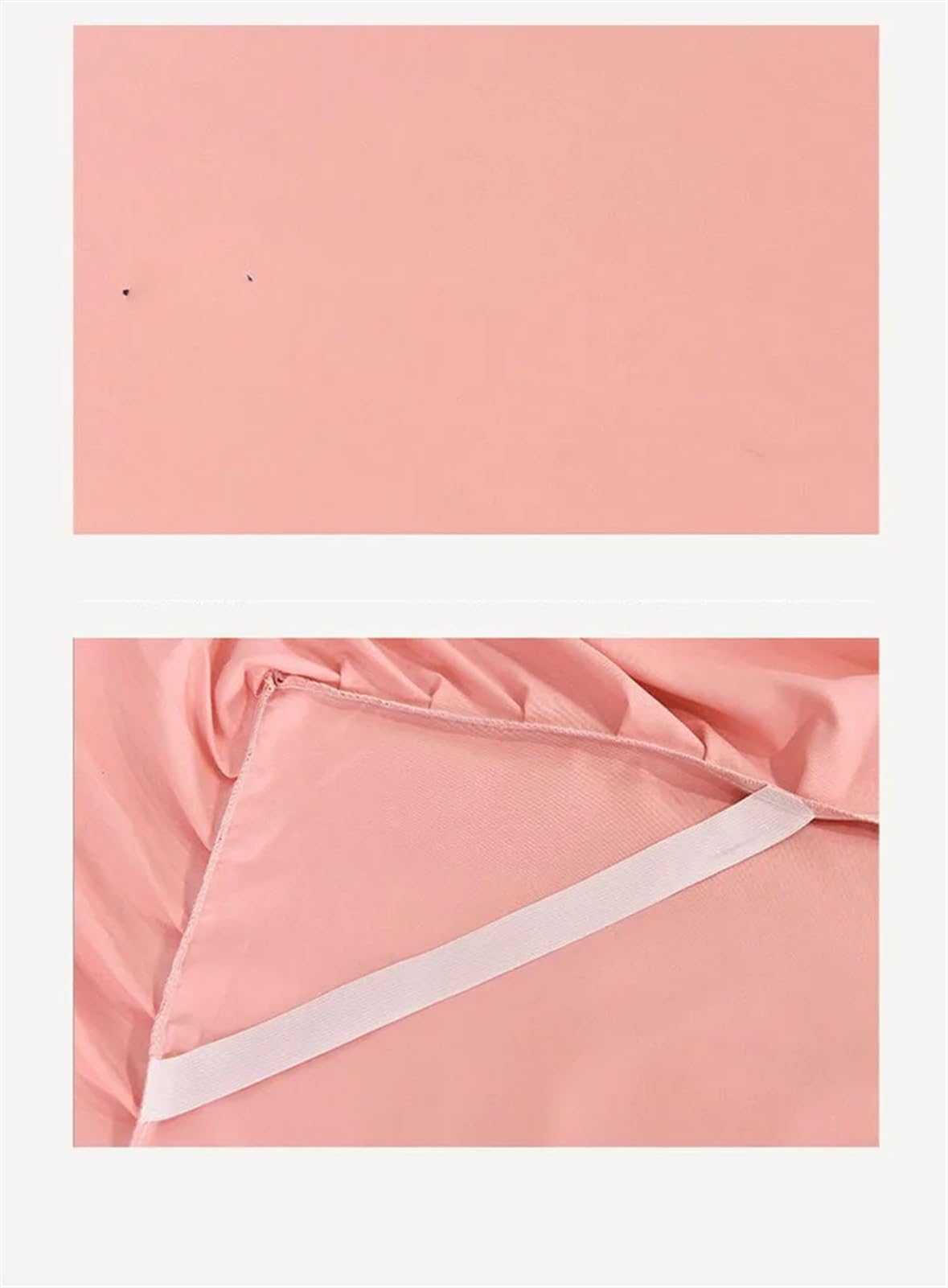 Vestiletto Matrimoniale Gonna da Letto Tinta Unita da 1 Pezzo con Pizzo Tutto Intorno Copriletto for Tutte Le Stagioni con Volant Vestiletto Balze Elasticizzate(Dark Pink,1PC 180x200cm Skirt)