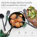 GIR: Get It Right 5 Piece Silicone Essentials Kitchen Utensils Set - Ladle, Spatula, Flip, Spoon & Spoonula - Non-Toxic Cooking Utensils for Nonstick Cookware, Cooking and Baking - Charcoal - Image 2